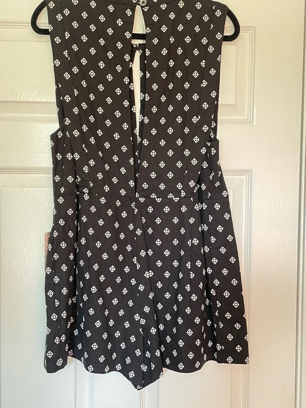 Free People Ashley Diamond Print Sleeveless Romper